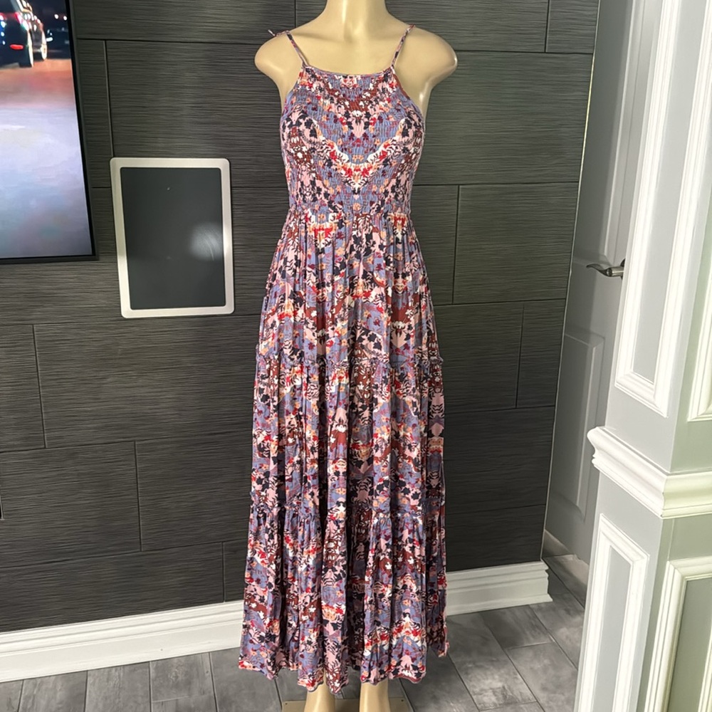 Abel The Label Maxi Multicolored Tiered Spaghetti… - image 1